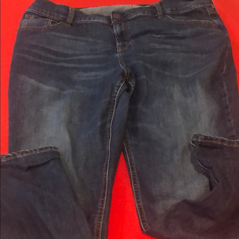🟡 OLD NAVY BOYFRIEND STRAIGHT JEANS sz 16